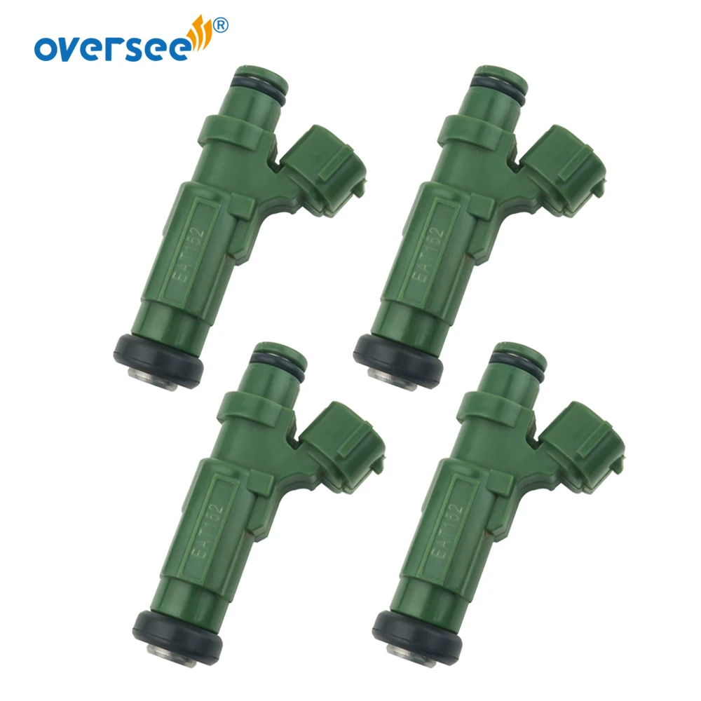 

New 63P-13761 4pcs Green Color Fuel Injector For Yamaha Outboard Motor F150 4 Stroke Boat Engine 63P-13761-01