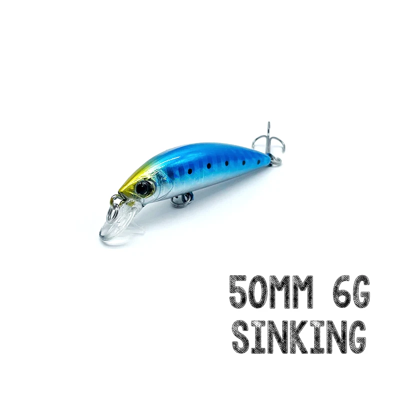 THRITOP Nowa przynęta wędkarska Twarda przynęta 5 różnych kolorów Typ Minnow Wolno tonąca 50MM 6G TP170 Szczupak Bass Akcesoria wędkarskie — zdjęcie 4