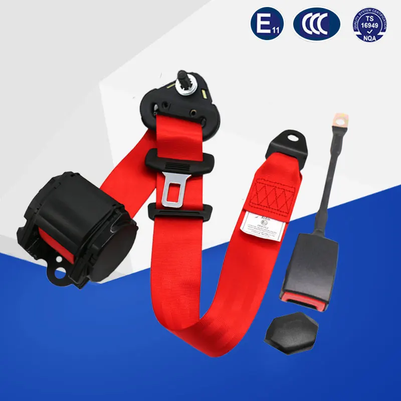 Approved Emark 3 point seat belt Universal Retractable Car Bus Truck Drivers Safety belt auto accessories