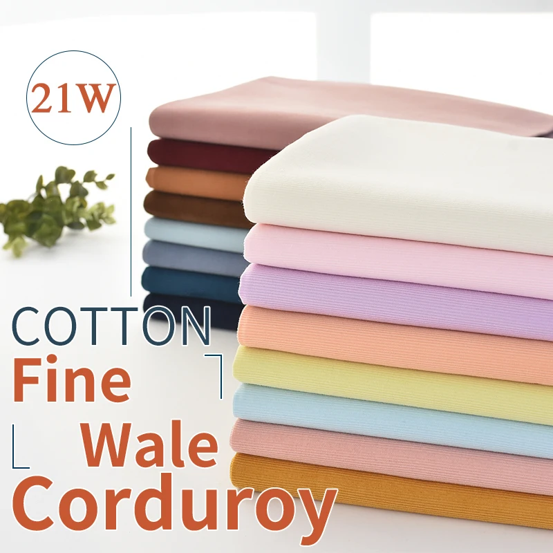 145*50cm/Pcs In Stock Wholesale Cotton Corduroy Fabric In Roll High Quality Dress Clothing Corduroy Shirt Fabric