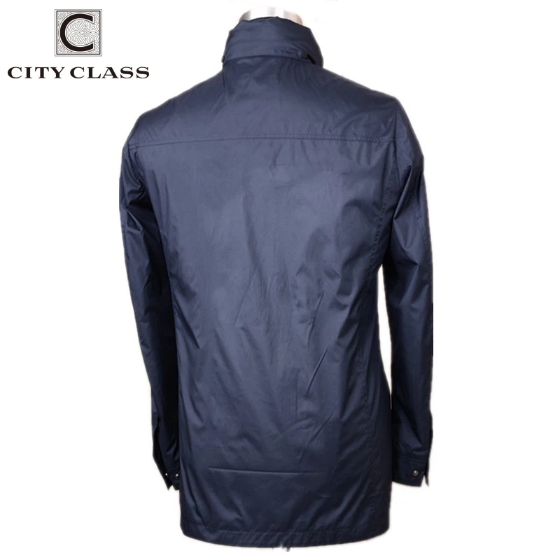 CITY CLASS  Spring Classic Mens Jackets Coat Casual Fashion Coats Tops Slim Fit Long Trench for Male Autumn High Quality 89076