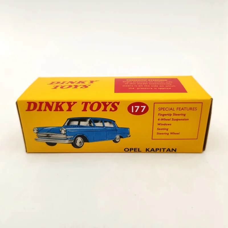 1/43 DeAgostini mainan Dinky 177 Opel Kapitan Met Vensters Diecast model Auto koleksi hadiah mobil