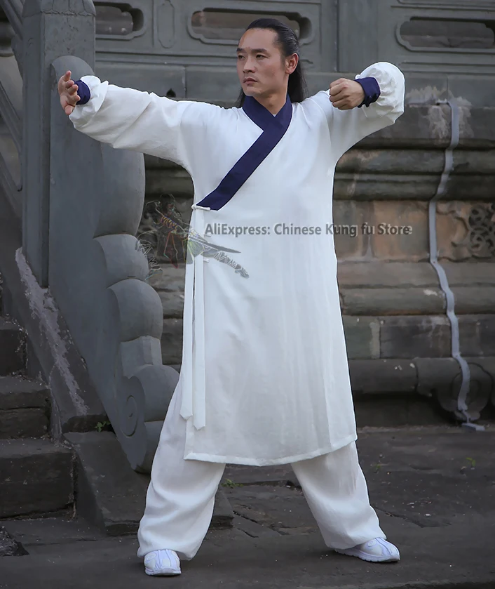 Wudang Robe Taoist Tai chi Suit Shaolin Kung fu Uniform Martial arts Jacket and Pants Custom Service Need Your Measurements