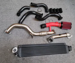 intercooler piping kits air intake pipe turbo inlet pipe Downpipe+Front Pipe For Honda Civic 1.5t Turbo EX LX SI 2016-2020