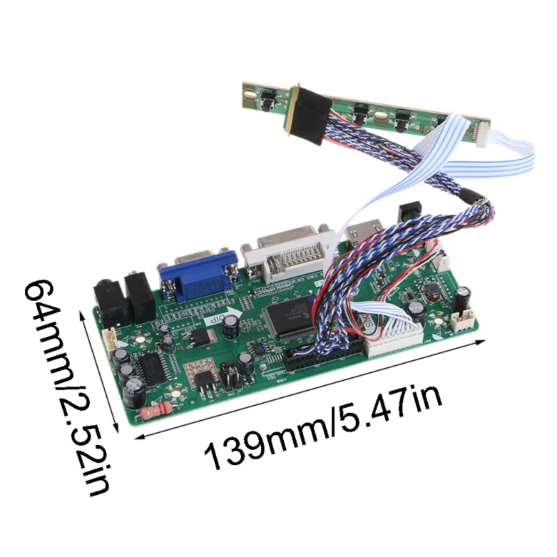 

2022 New VGA DVI LCD Controller Driver Board for 1600x900 17.3 Inch LP173WD1 LP173WD