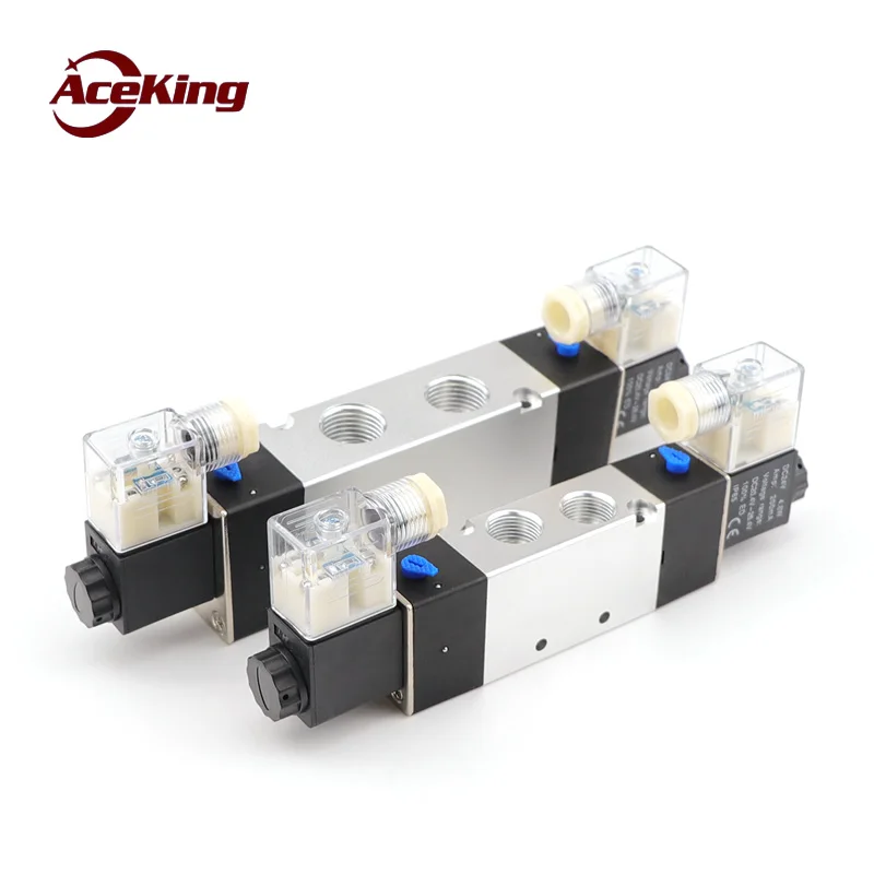 Solenoid valve 4v120-06 / m5/4v220-08/4v320-10/4v420-15 two-bit five-way double-coil pneumatic directional control valve