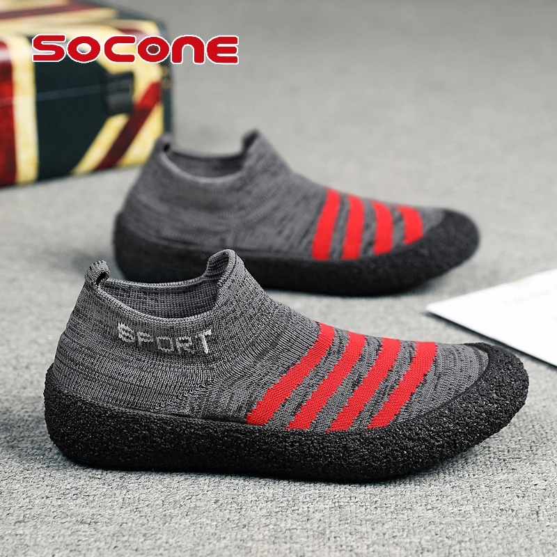 Socone men's socks shoes non-slip deck shoes boat shoes non-slip casual Le Fu flat outdoor sports shoes light walking