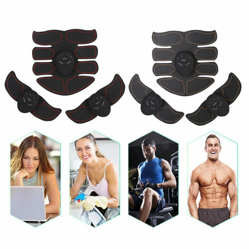 EMS Muscle Stimulator Trainer Smart Fitness Abdominal Training Electric Body Weight Loss Slimming Device WITHOUT RETAIL BOX