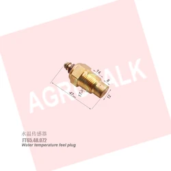 TE250.481.2 / FT300.48.072 , Water Temperature Feel Plug for Foton Lovol TE250 / FT254 / FT304 / FT650 / FT804