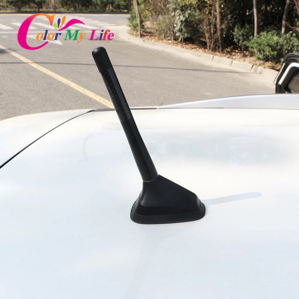 

Color My Life Car Carbon Fiber Short Antenna Radio Antenna for Nissan Kicks 2017 2018 2019 2020 2021 Accessories