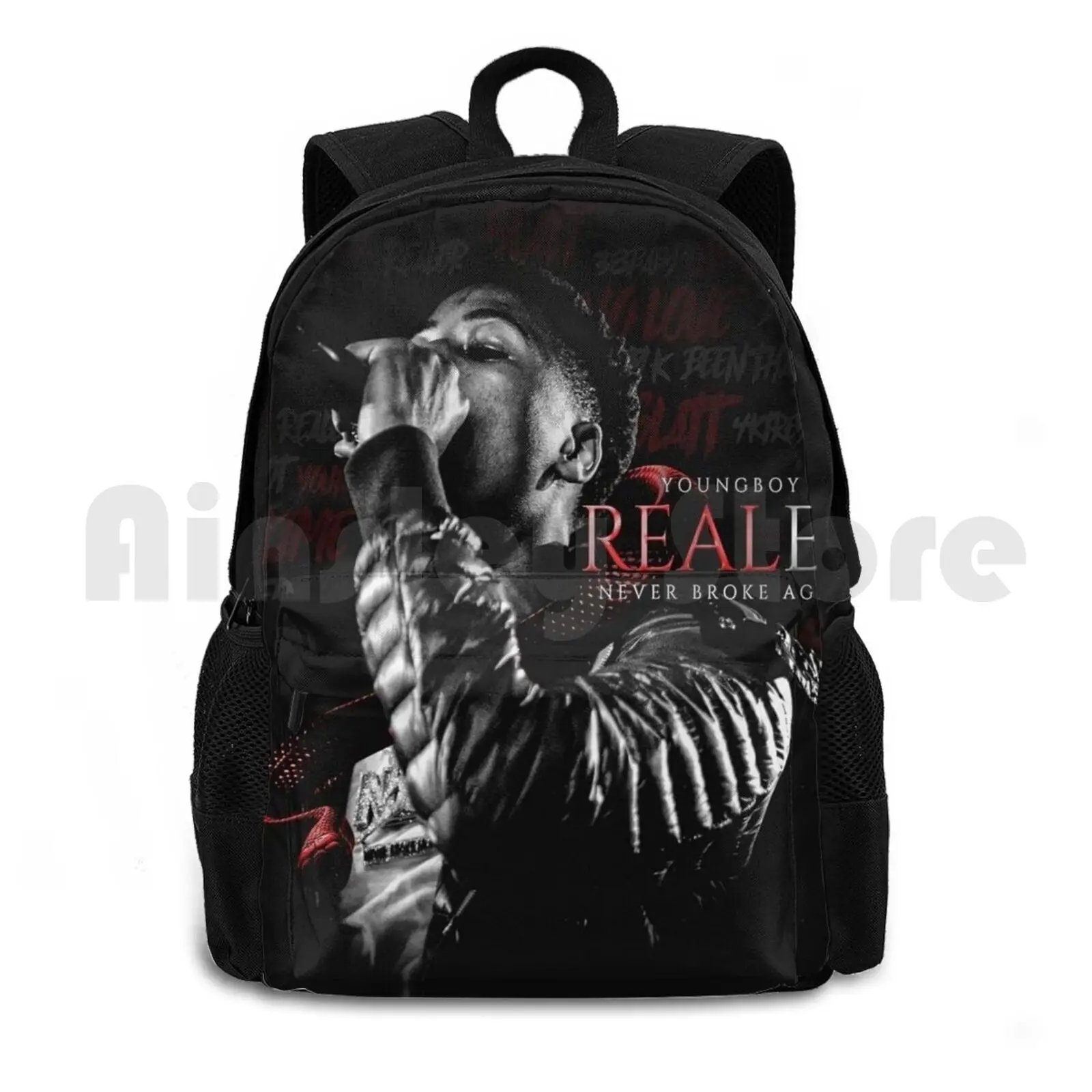 Youngboy Never Broke Again-Realer Outdoor Hiking Backpack Waterproof Camping Travel Young Boy Never Broke Again Youngboy Realer