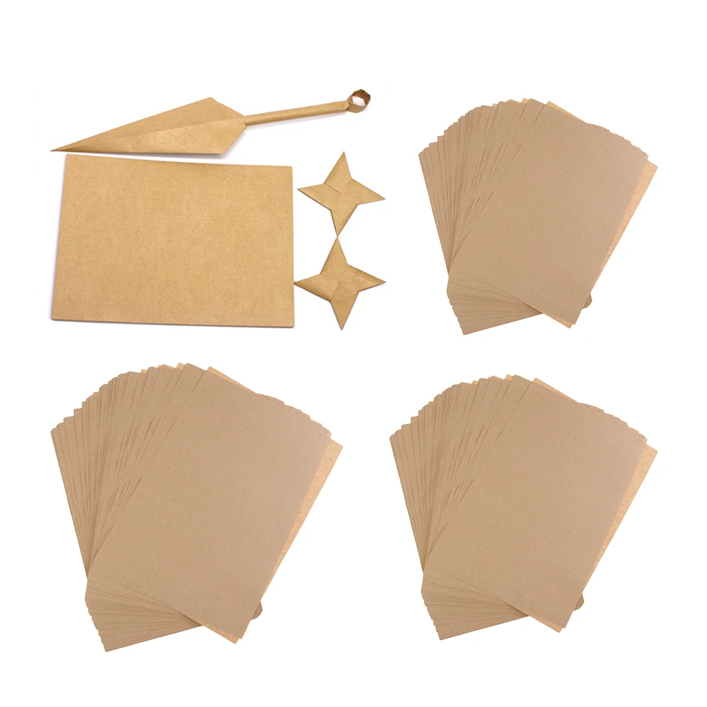 100 Sheet 29.7x21x1.5 cm A4 Brown Kraft Paper Eco-friendly Blank Kraft Paper