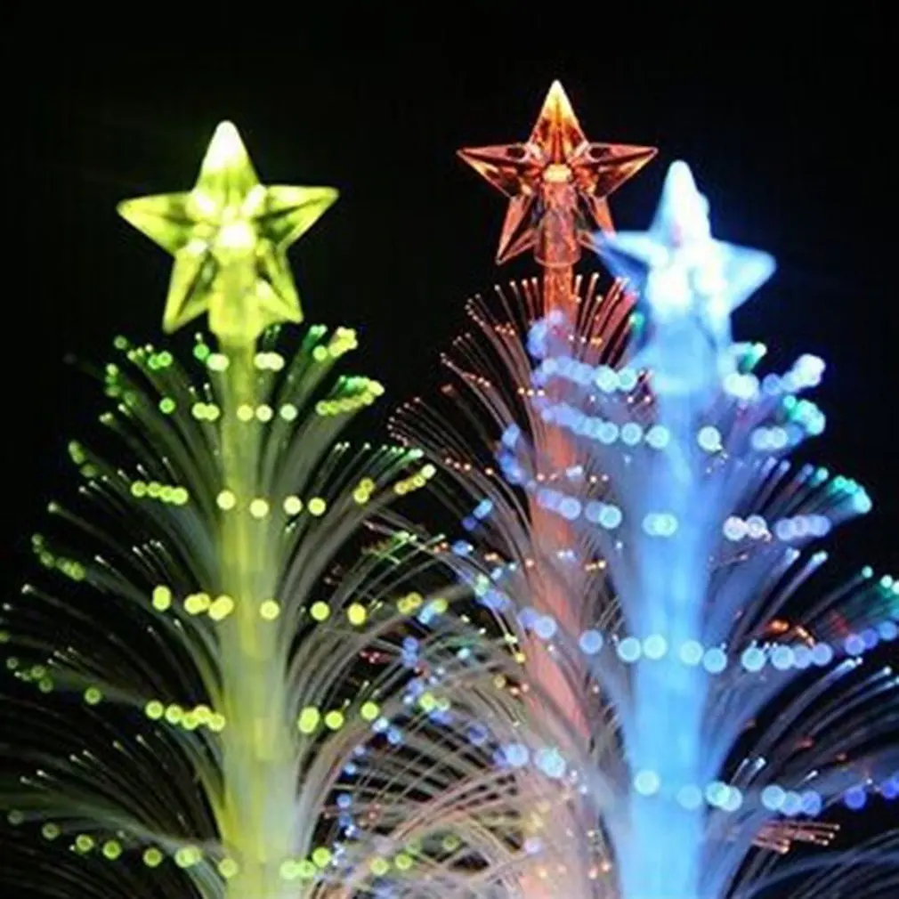 Colorful Christmas Xmas Tree LED Light Glitter Christmas Tree Night Light Lamp New Year Romantic Gift Home Party Decoration