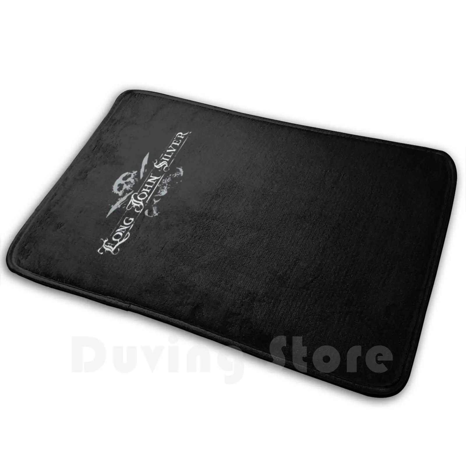 Long John Silver Mat Rug Carpet Anti-Slip Floor Mats Bedroom Long John Silver Pirate Black Sails Skull Jolly Roger Pirates Of