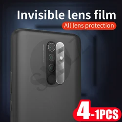 4-1Pcs Camera Lens for Redmi note 7 8 8T 9 9s 9T pro MAX phone screen protector 9C 9A 9AT protective Film Tempered Glass