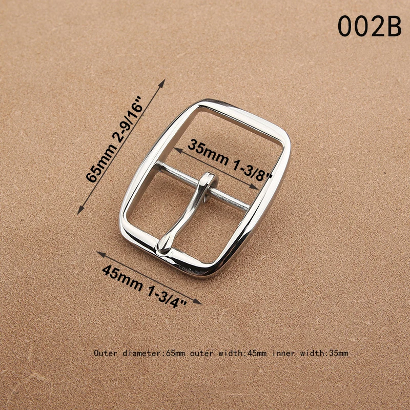 1 Stück 35mm Gürtelschnalle 304 Edelstahl Stiftschnalle Herren Taillengürtel Kopf Lederhandwerk Gürtelteile DIY Hardware Zubehör – Detail 1