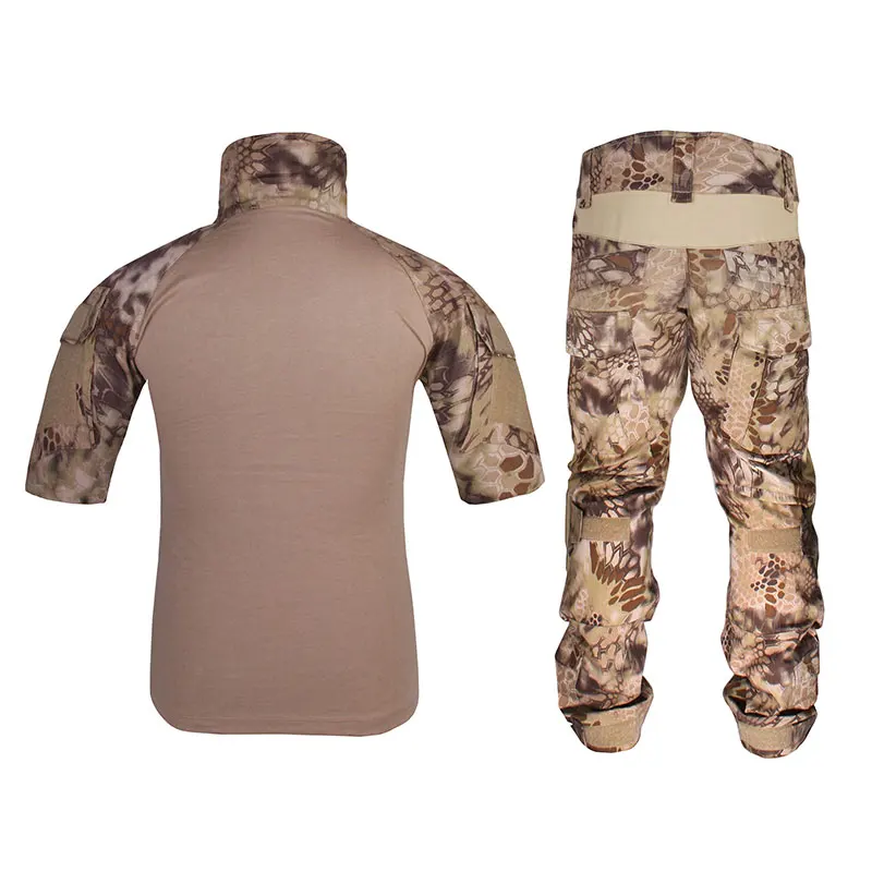 Emersongear tático verão versão conjunto de combate uniforme conjunto camisas calças airsoft combate tiro em6926 hld