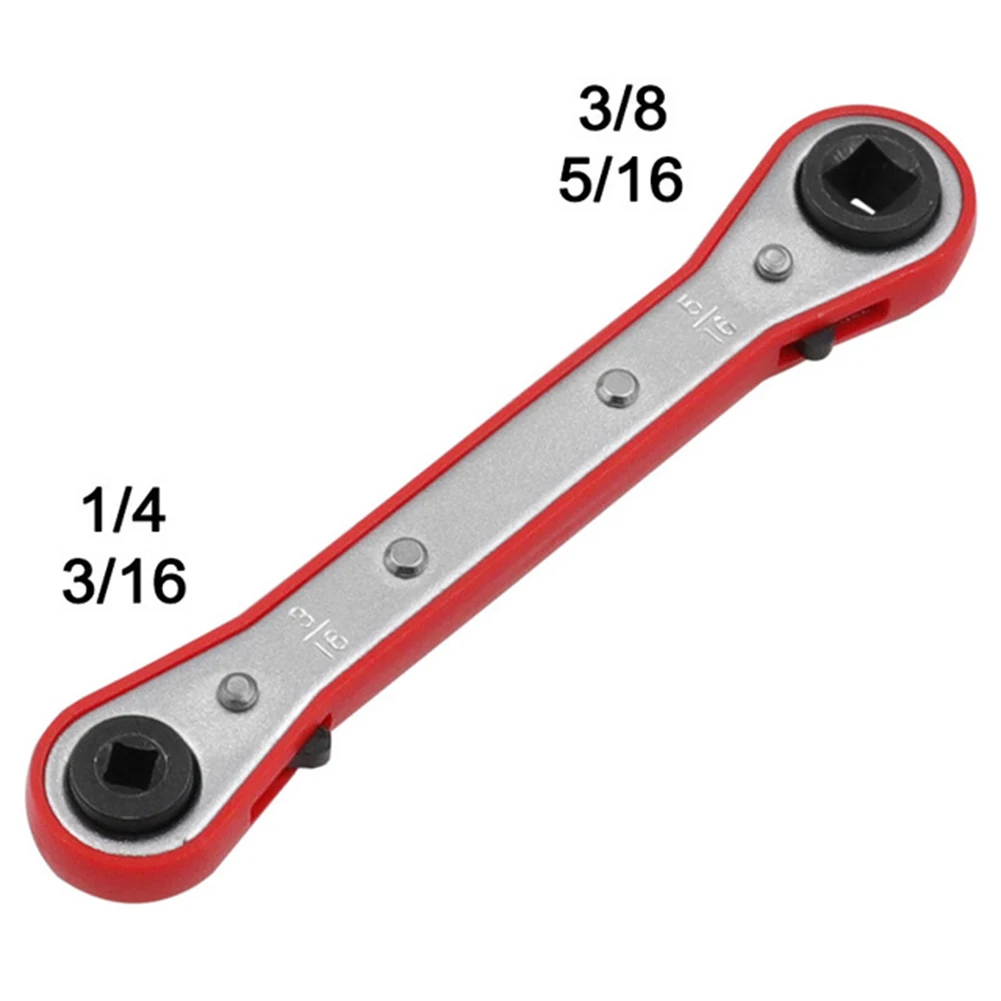 Imagem -04 - Dupla Cabeça Praça Ratchet Wrench Household Desmontagem Parafuso Multi-function Válvula de ar Condicionado Ferramenta de Reparo do Carro