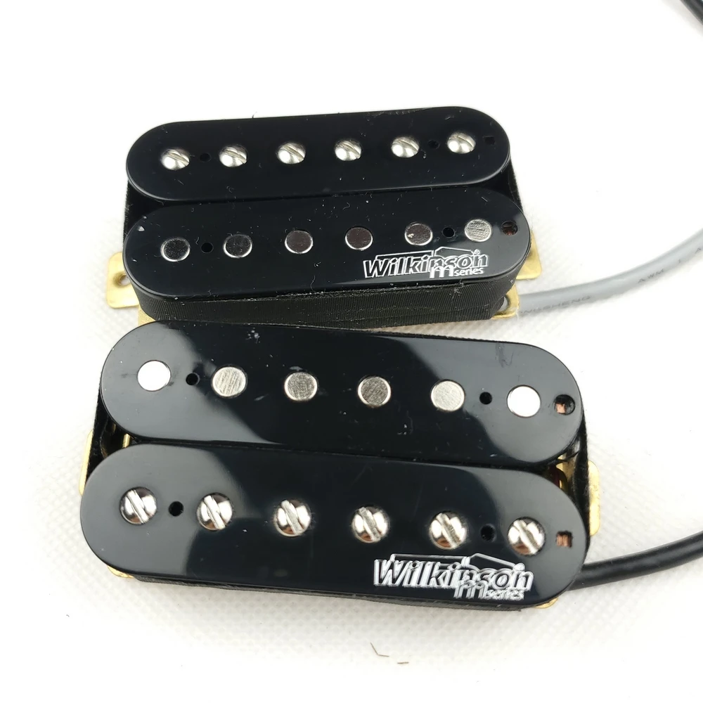 Wilkinson Black open Double coil Electric Guitar Humbucker Pickups WOHHB (Bridge & Neck Pair)