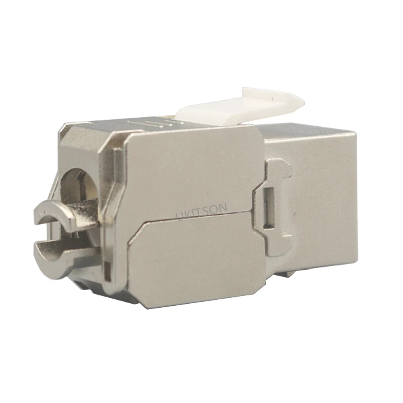 Keystone CAT 6A RJ45 Shielded FTP Zinc Alloy Slot CAT.6A Jack Modules CAT6A LAN Coupler Socket For 10GB Network