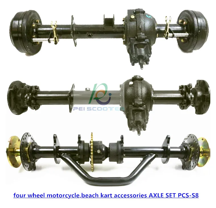 Self made and refitted four wheel motorcycle,beach kart accessories AXLE SET PCS-S8