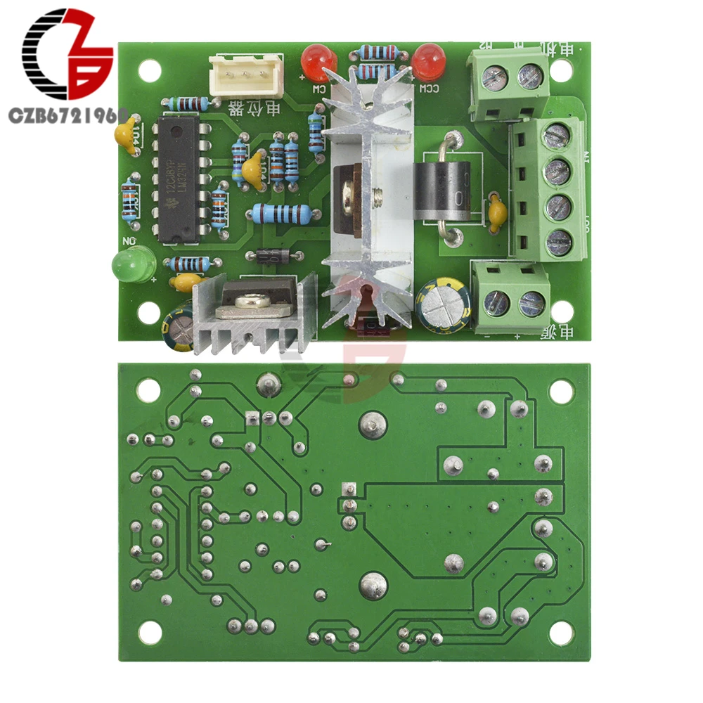 6-30V Voltage Regulator 80W 6A DC Motor Speed Controller Regulator High Torque Adjustable 12V 24V PWM Reversible Control