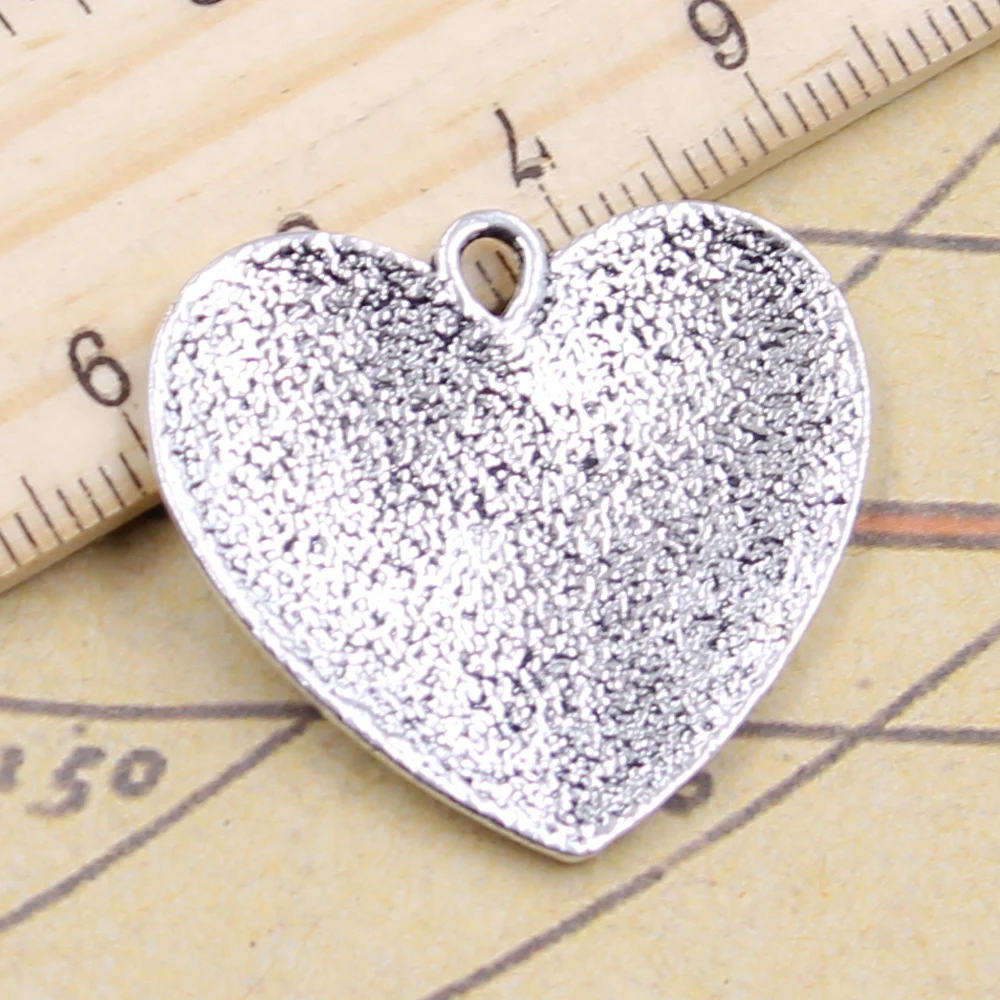 10pcs Charms Heart Mother Daughter Friends Forever 28x30mm Tibetan Silver Color Pendants Jewelry Making DIY Handmade Craft