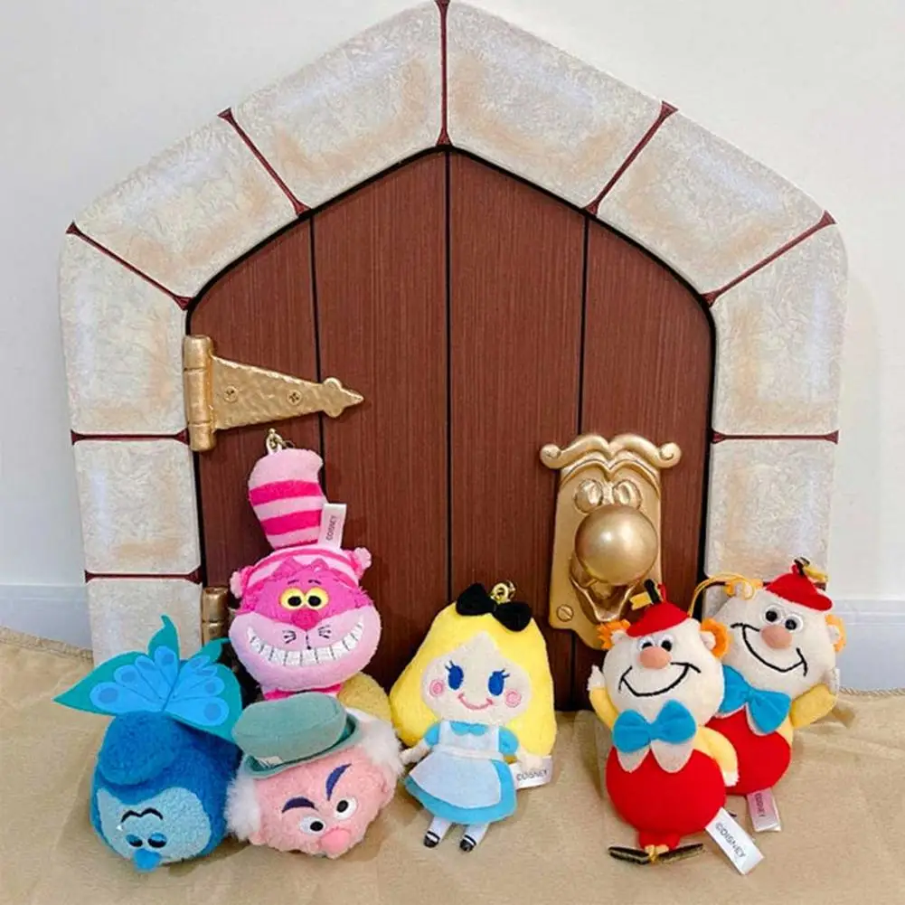 Wooden Hanging Fairy Door Statue Mini Door Decorative Figurine For Courtyard Decoration Graphic Printing Home Fairy Door Decor 