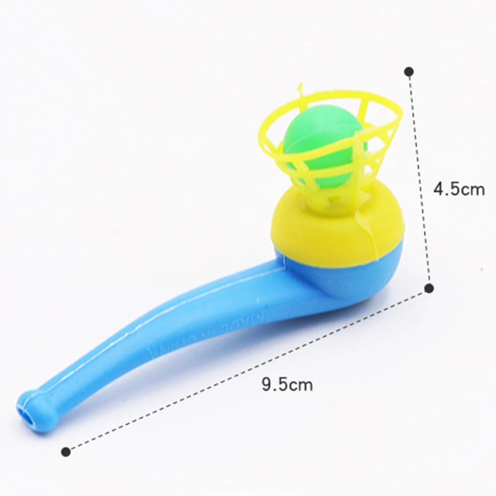 5pcs Random Color Children Blow Pipe & Balls Toys Plastic Whistle Party  Gifts Wedding Kids Ball Plaything Party Toy