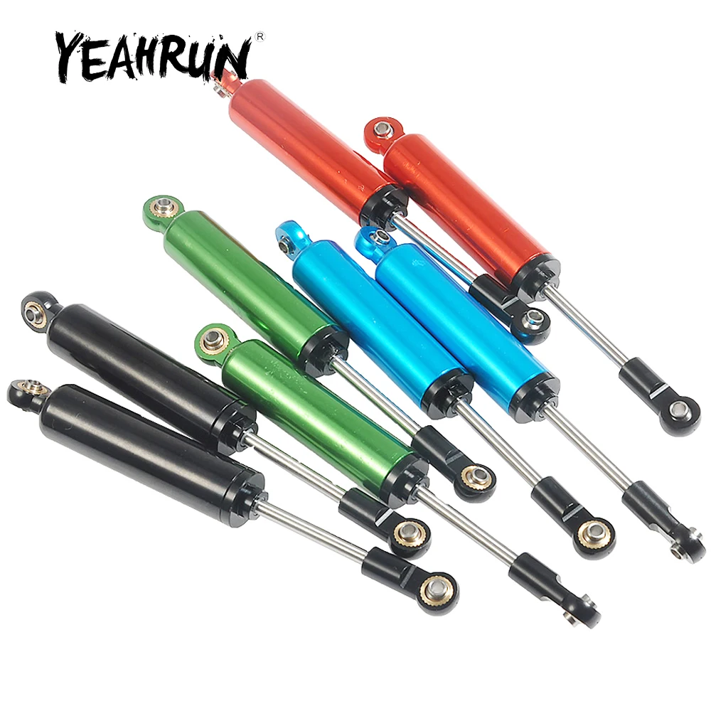 YEAHRUN 4Pcs 80/90/100/110/120mm Metal Lift Suspension Shock Absorber for Axial SCX10 D90 TRX-4 1/10 RC Car Truck