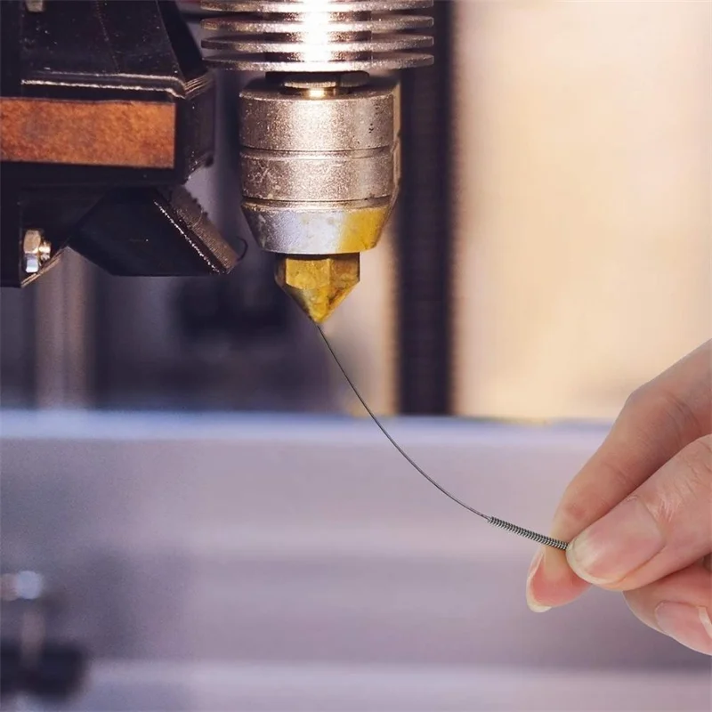 31 Buah/Set 0.4 Mm Mk8 Nozzle + 10 Paket 0.4 Mm Jarum + 1 Buah Pinset Tool Kit Baja Nirkarat Nozzler Cleaner untuk MK8 Makerbot