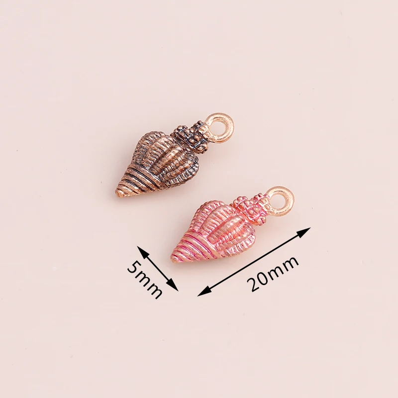 10 stücke Mix Nette Emaille Shell Seestern Charme Anhänger der Halskette Ohrringe Schlüsselanhänger Handemade DIY Schmuck Machen Zubehör – Detail 15