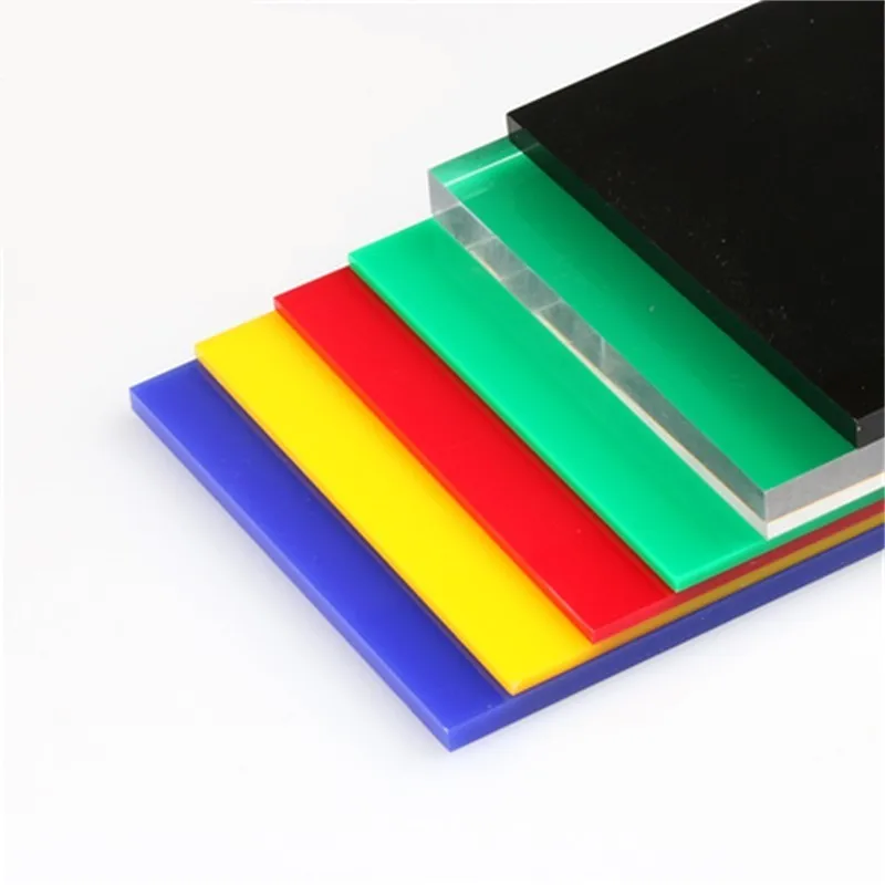 Glossy Acrylic Board Multicolor Translucent Plexiglass Plastic Sheet Organic Glass Polymethyl Methacrylate