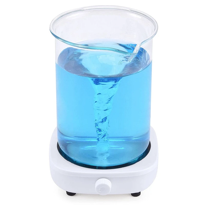 Magnetic Stirrer Mini Lab ผัดผสมแบบพกพา Stirrer จานผัดบาร์2L 4000RPM สำหรับห้องปฏิบัติการ EU Plug