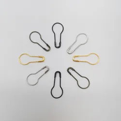 100pcs Gourd Shape Decorative Safety Pins Metal Clips Gourd Pins Knitting Stitch Marker Tag Pin For DIY Clothing Accessories