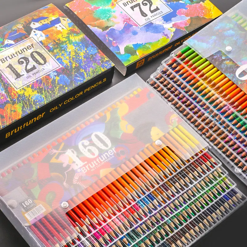 48/72/120/150/180 color water-soluble color pencil artist drawing sketch special wooden pencil set school art stationery