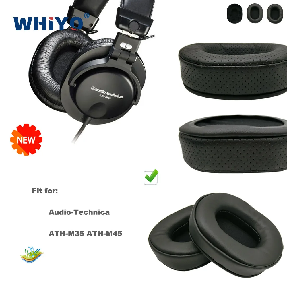 

New Upgrade Replacement Ear Pads for Audio-Technica ATH-M35 ATH-M45 Headset Leather Cushion Velvet Earmuff Earphone Sleeve Cover