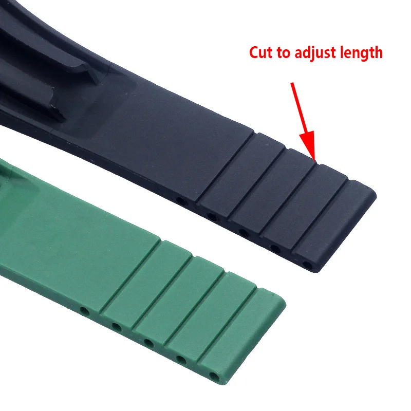 High quality Rubber watch strap for Rolex Tudor wristband 20mm 21mm black blue green waterproof silicon watches band bracelet