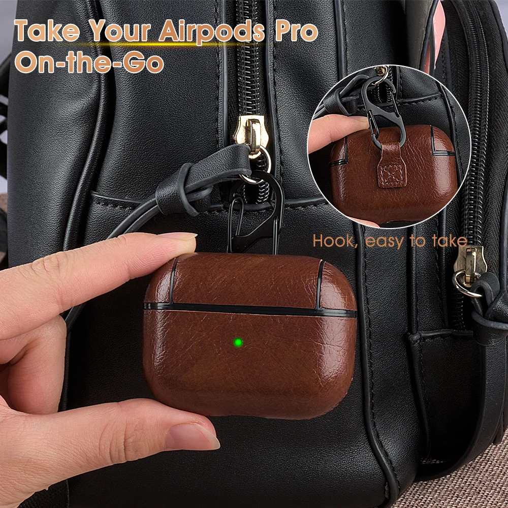 For Apple AirPods Pro 2 USB C Cover Leather Earphone Shockproof Case For AirPods 3 Pro 2 1 Headphone Charging Box pro 2nd Funda