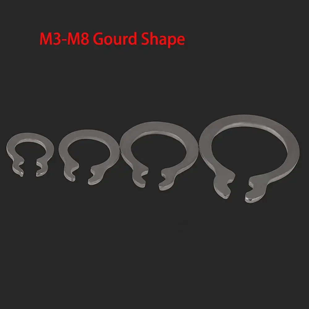 M3-M75 Circlips For Shaft 65 Manganese Steel Shaft Retaining Snap Ring Bearing Retainer Circlip GB894 C-clip Washers