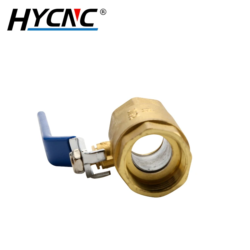 Grifo de bola de cierre de latón con rosca hembra, válvula de manija de puerto completo DN25 DN32 DN40 DN50, adaptador de agua-gas-aceite, accesorios de tubería de Control