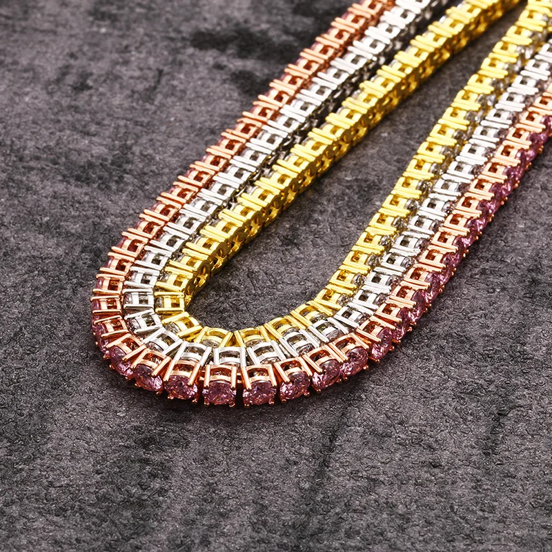 Hip Hop 3A+ CZ Stone Tennis Anklet Jewelry for Women Bling Iced Out Cubic Zirconia Anklet Beach Foot Chain Men HipHop Bracelets