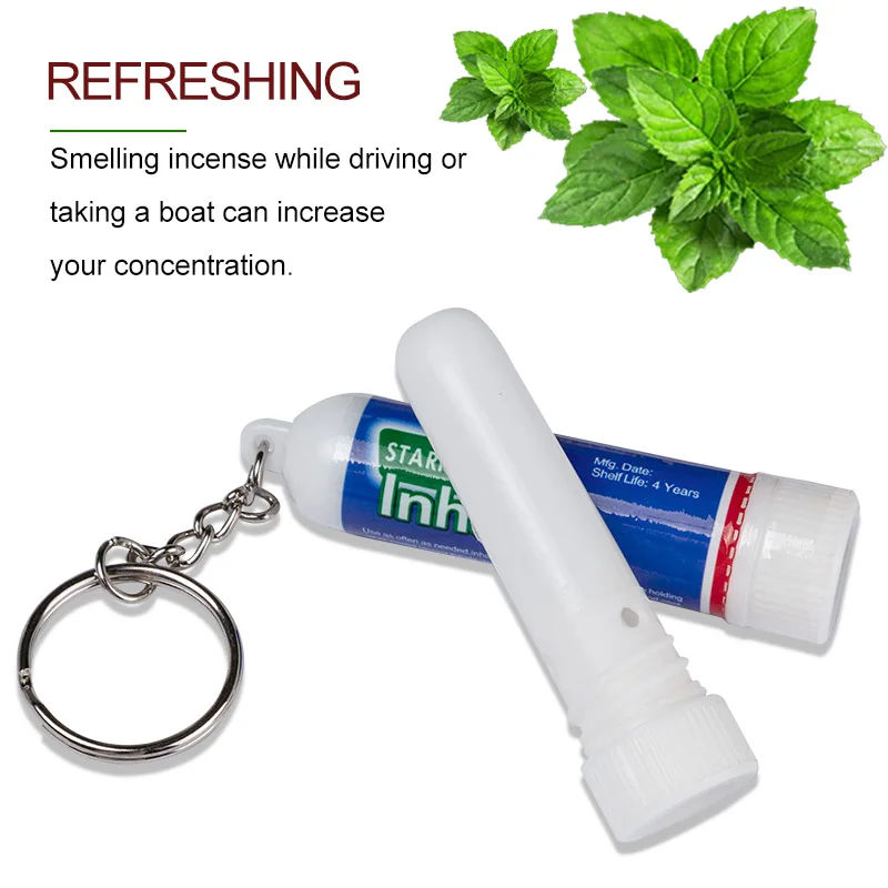 Sumifun 5ชนิดประเทศไทย Nasal Inhaler Mint Cream 100% Original จมูกน้ำมันหอมระเหย Rhinitis จมูกเย็น Cool Herbal Ointment