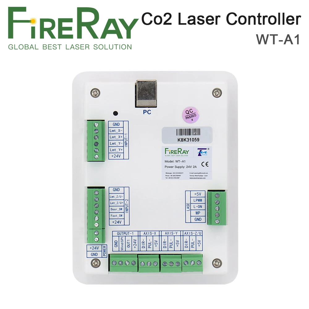 FireRay Co2 sterownik laserowy System Co2 maszyna do laserowego cięcia i grawerowania K40 laserowe 3020 6040 wymiana Ruida Leetro sterownik