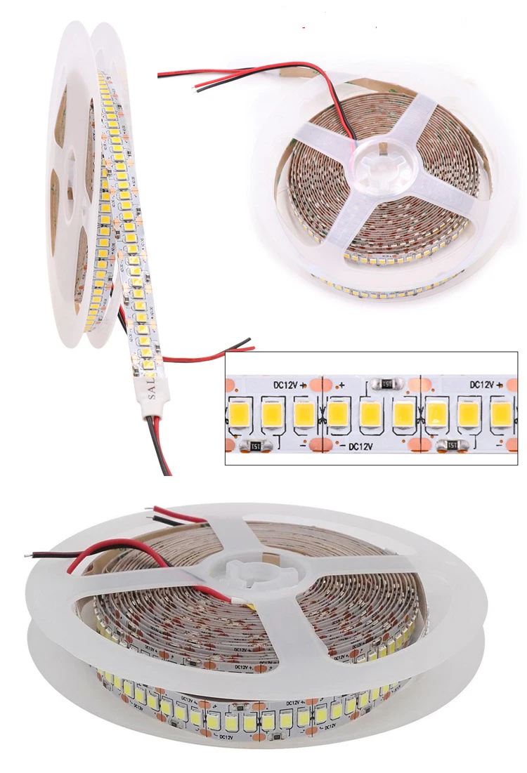 LED Strip Light 2835 240Led/m DC12V Single row Double row Waterproof LED Strip Tape Flexible Tape Ribbon Lamp 3000k 4000k 6000k