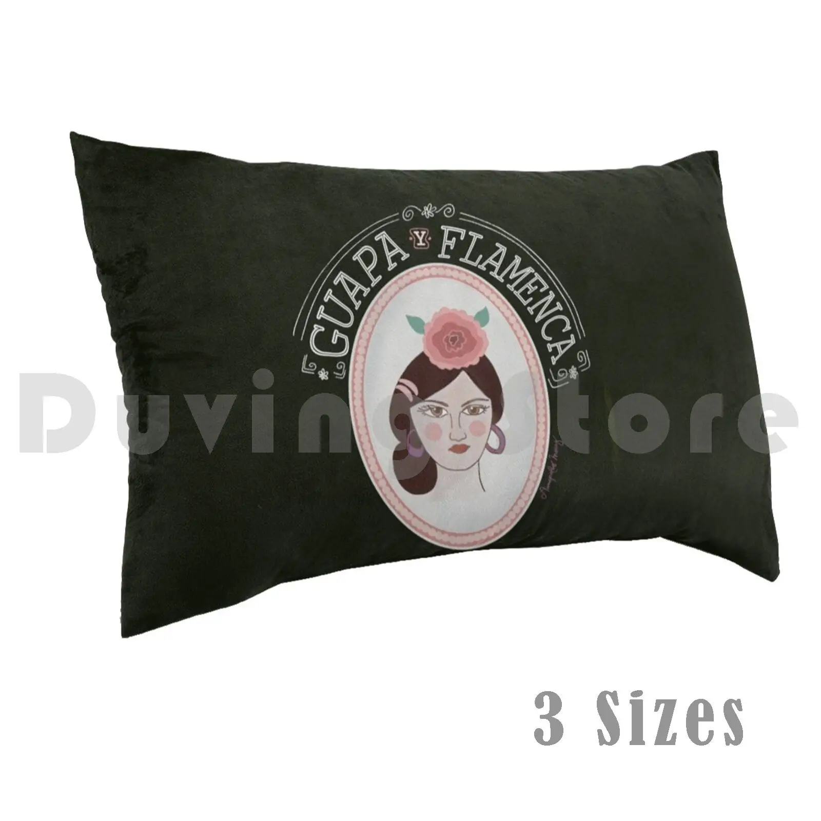 Pretty And Flamenco By Amapolas Moras pillow Case Beautiful Flamenco Flamenco Dancer Gypsy Spanish Spanish