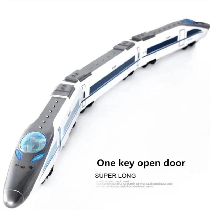 High-Speed RC Train Model 2.4G 114cm One Key To Open The Door Sound Effects Remote Control Subway High-Speed Train Boy Gift Toy