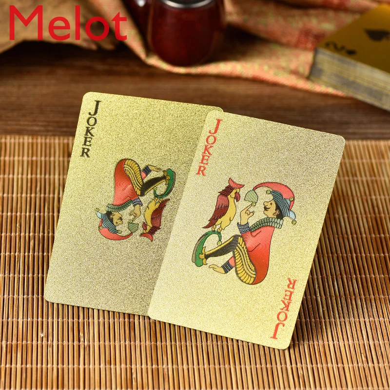 Chinese Style Gold Foil Personalized Poker Customized Creative Birthday Gift Light Luxury High-End Enterprise