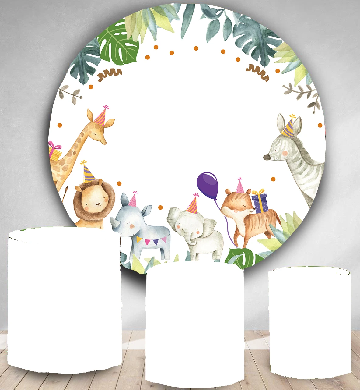 Круглый фон для фотосъемки Золотой блестящий Блестящий баннер для вечеринки в честь Дня Рождения Круглый фон для фотосъемки десертный торт стол виниловый