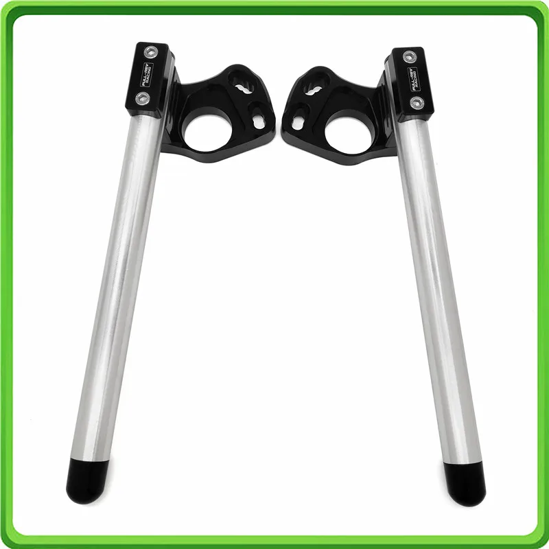 Fit For Kawasaki Ninja 300 / EX300 2013 2014 2015 2016 2017 2018 2019 Clip-ons Clip on and handlebar tubes Style B  Black